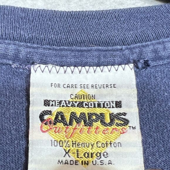 Xavier Musketeers Short Sleeve T-Shirt Men XL Blue College Single Stitc Made USA - Picture 11 of 13